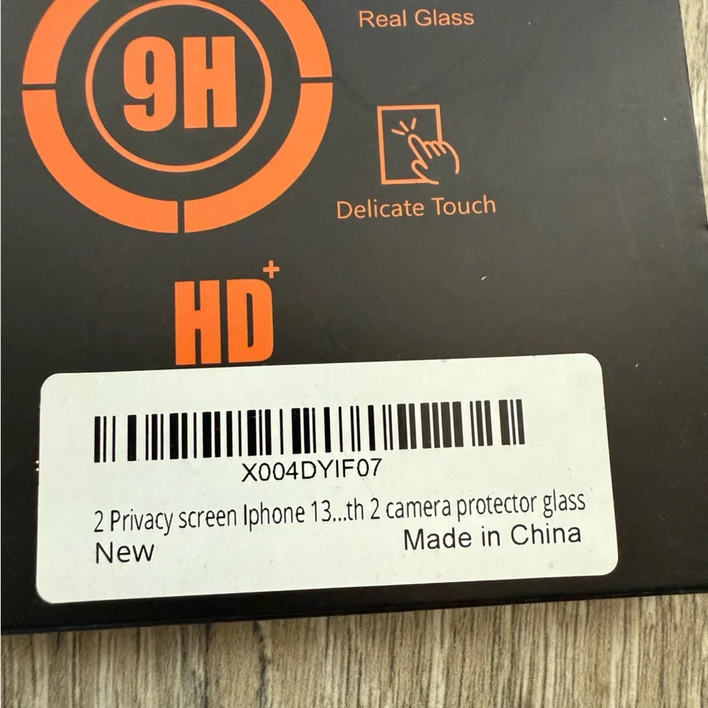 Premium Glass Screen Protector - Black iphone 13